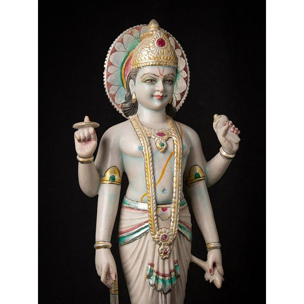 Old Marble Vishnu Statue from India For Sale 3