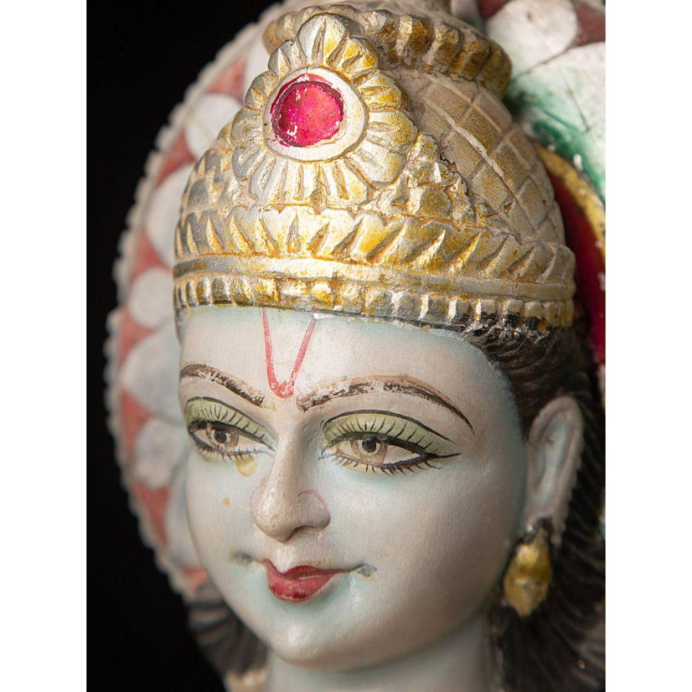 Old Marble Vishnu Statue from India For Sale 7