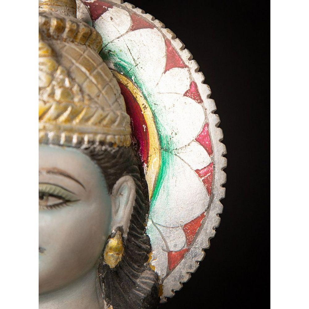 Old Marble Vishnu Statue from India For Sale 8