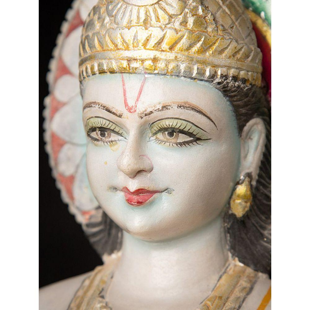 Old Marble Vishnu Statue from India For Sale 10