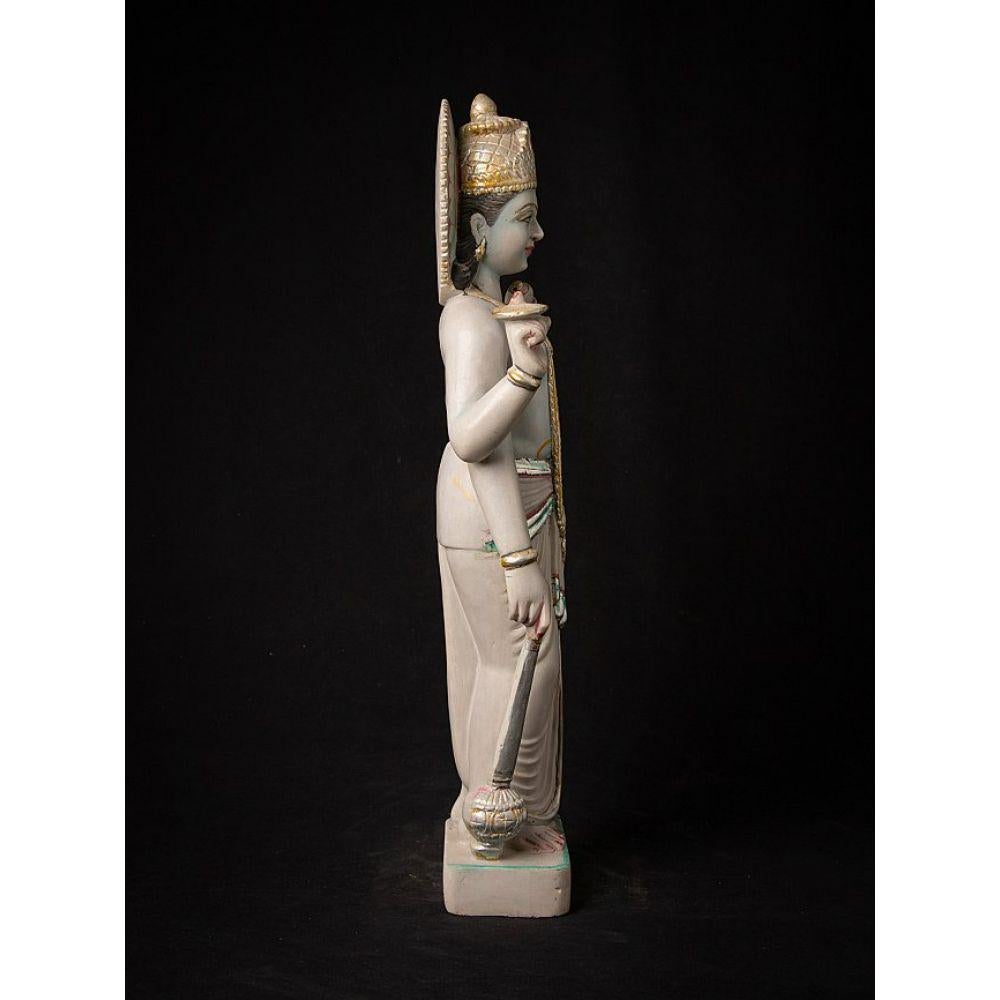 Old Marble Vishnu Statue from India For Sale 1