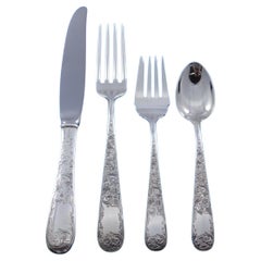 Set di posate in argento Sterling Old Maryland Engraved by Kirk Servizio da 38 pezzi per la cena