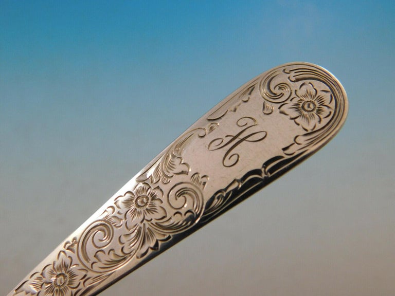 Old Maryland Engraved by Kirk Sterling Silver Flatware Set Service 62