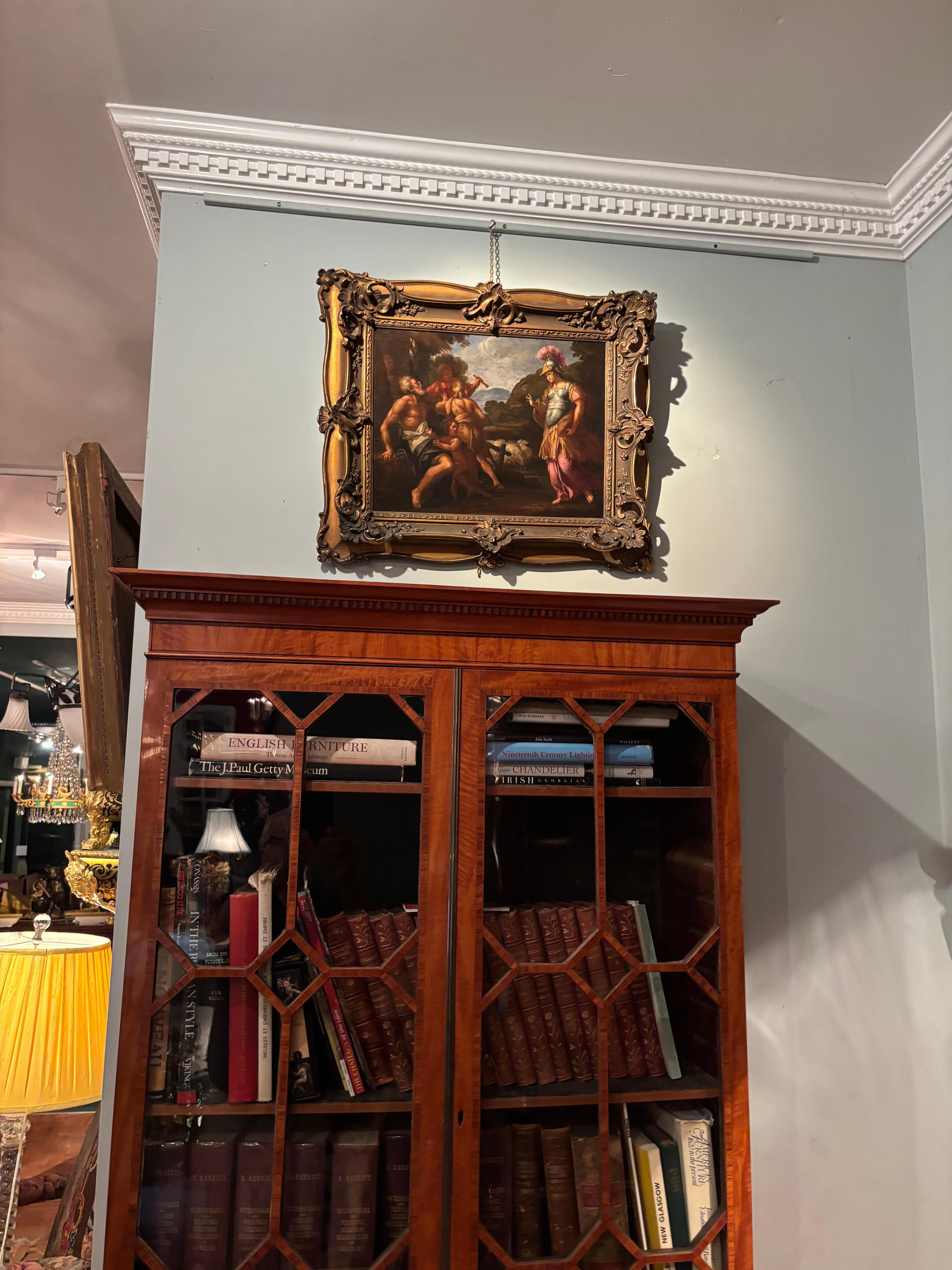 18th Century and Earlier Old Master Allegorical oil painting of “Erminia and The Shepherds” For Sale