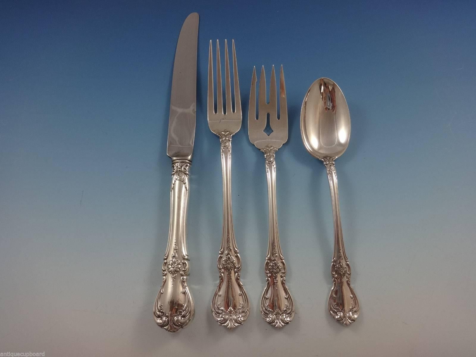 Juego de Cubiertos de Plata de Ley Old Master by Towle 8 Servicios, Almuerzo 49 Piezas Estadounidense en venta