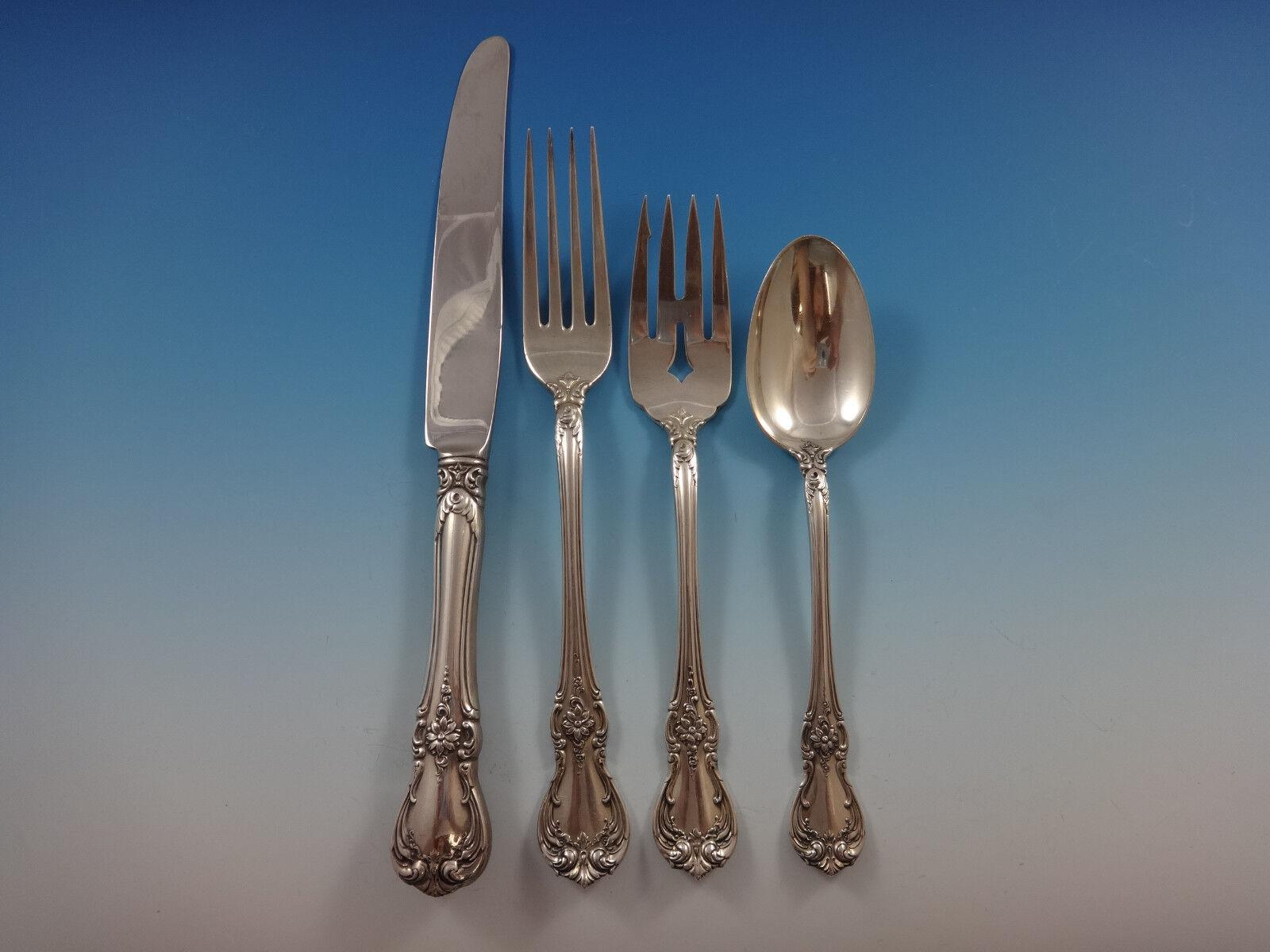Juego De Cubiertos De Plata De Ley Old Master by Towle Para 12 Servicio 79 Piezas Victoriano temprano en venta