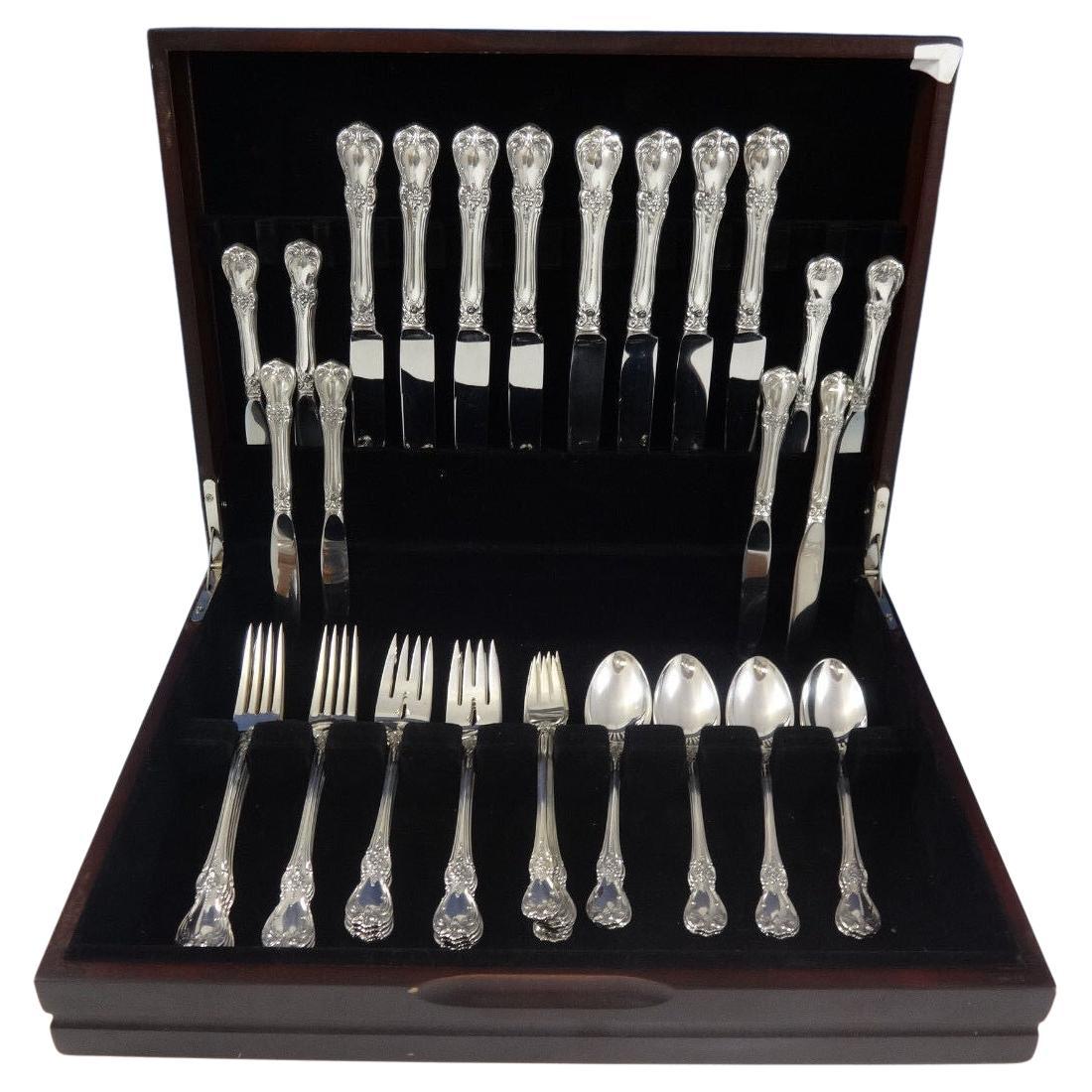 Juego De Cubiertos De Plata De Ley Old Master by Towle Para 8 Servicio 48 Piezas