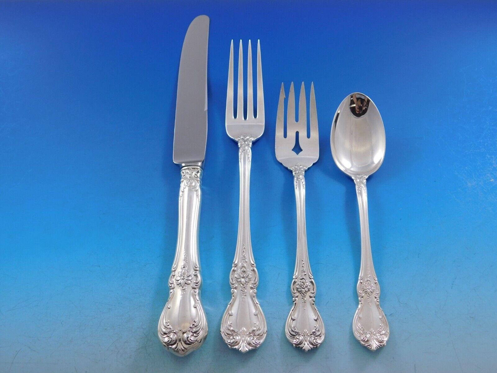 Set di posate Old Master by Towle in argento sterling per 8 persone Servizio di 56 pezzi per la cena In condizioni ottime in vendita a Big Bend, WI