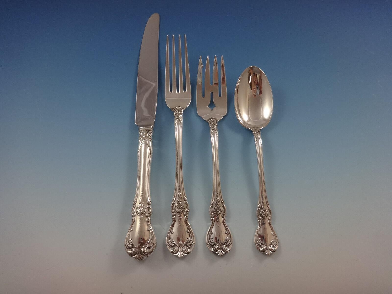 Old Master by Towle Sterling Silber Besteck Set für 8 Personen 58 Pieces im Angebot 3