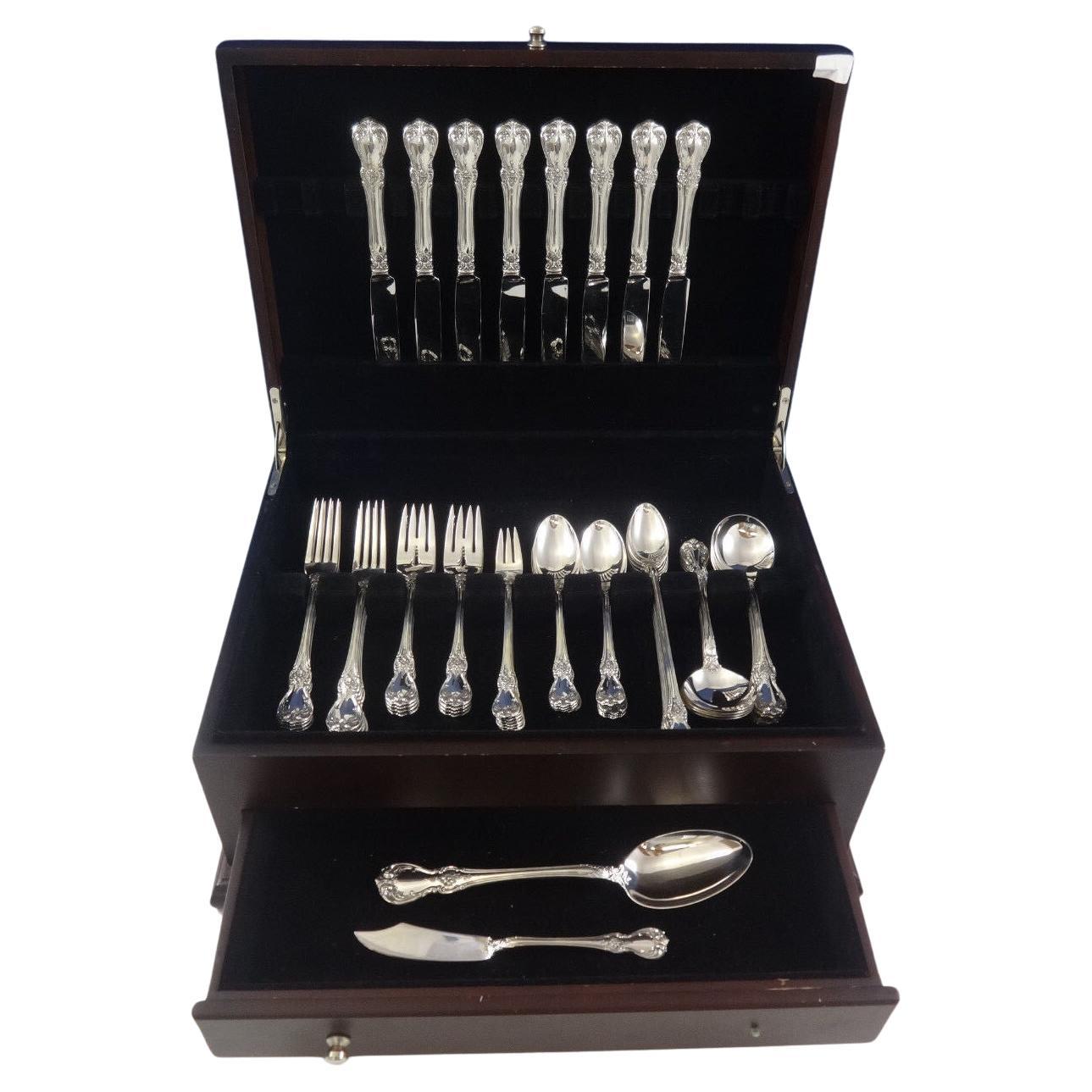 Juego De Cubiertos De Plata De Ley Old Master by Towle Para 8 Servicio 58 Piezas