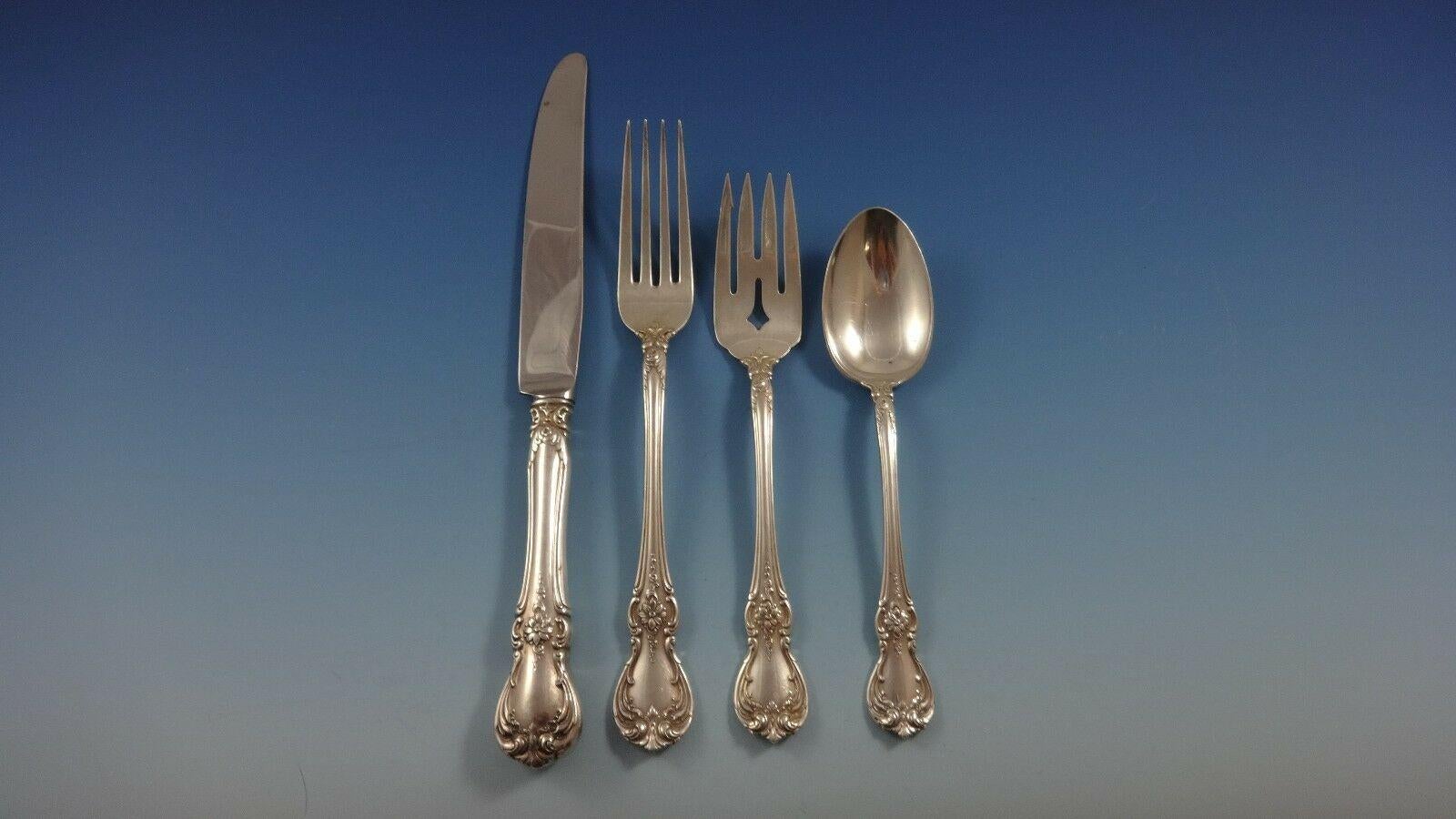 Primo vittoriano Set di posate in argento Sterling Old Master by Towle per 8 persone 73 pezzi in vendita