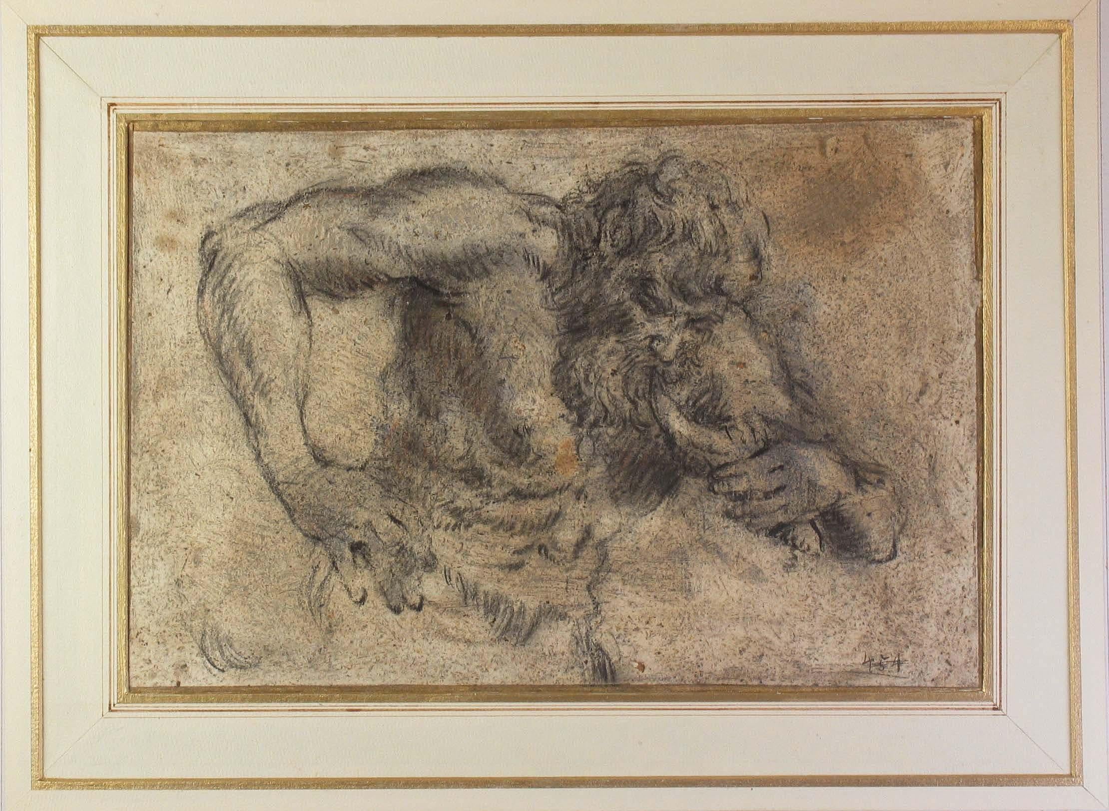 Paper Old Master Drawing Manner of Sir Peter Paul Rubens, 18th Century or Earlier
