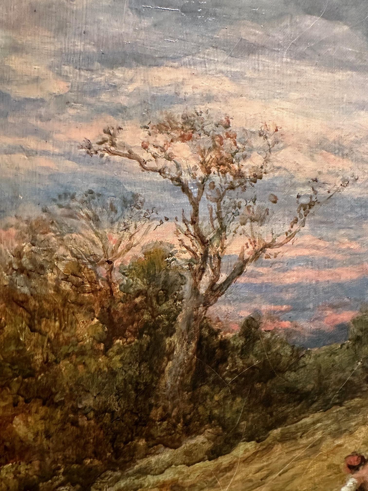 European Old Master John Linnell Landscape Collector Painting Oil on Canvas Museum Art For Sale