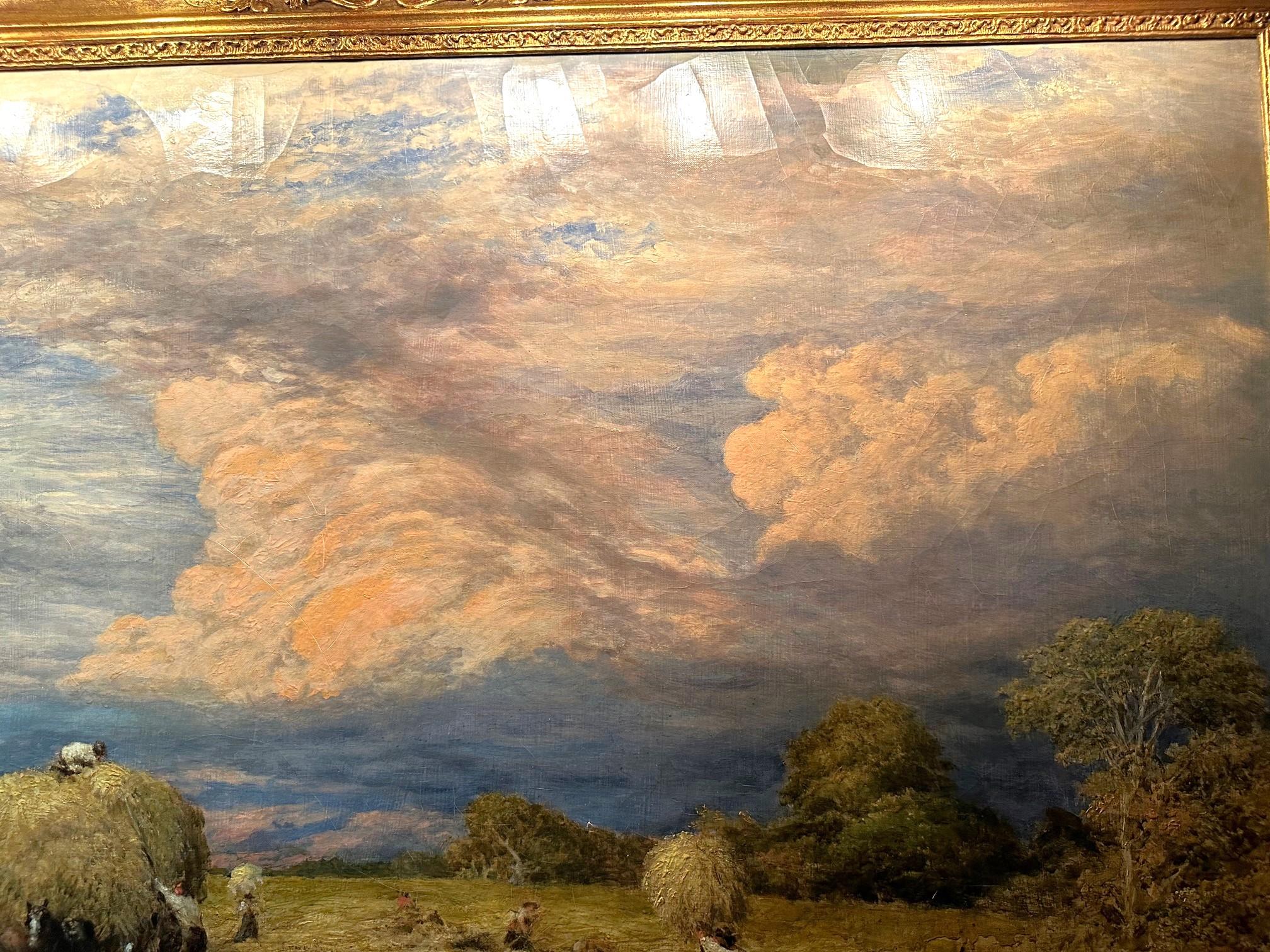Old Master John Linnell Landscape Collector Painting Oil on Canvas Museum Art In Good Condition For Sale In West Hollywood, CA