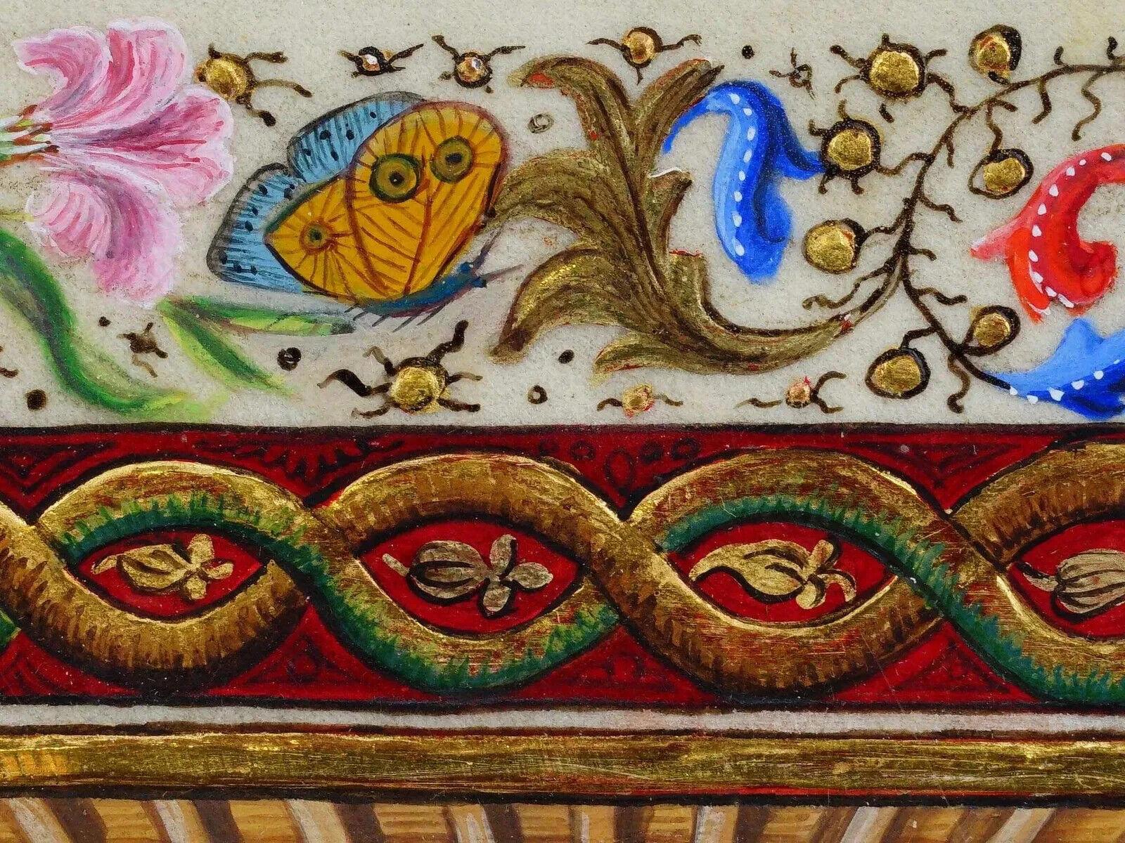 Brief im Renaissance-Stil eines alten Meisters, Gemälde, Brief angezogen von Claire Durieux (20. Jahrhundert) im Angebot