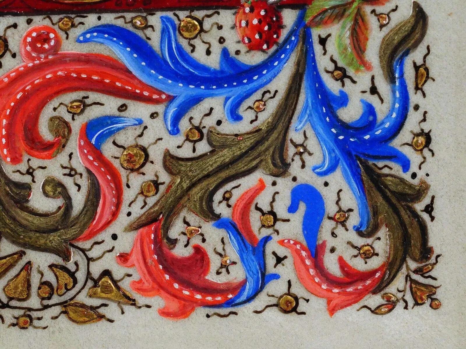 Brief im Renaissance-Stil eines alten Meisters, Gemälde, Brief angezogen von Claire Durieux (Farbe) im Angebot