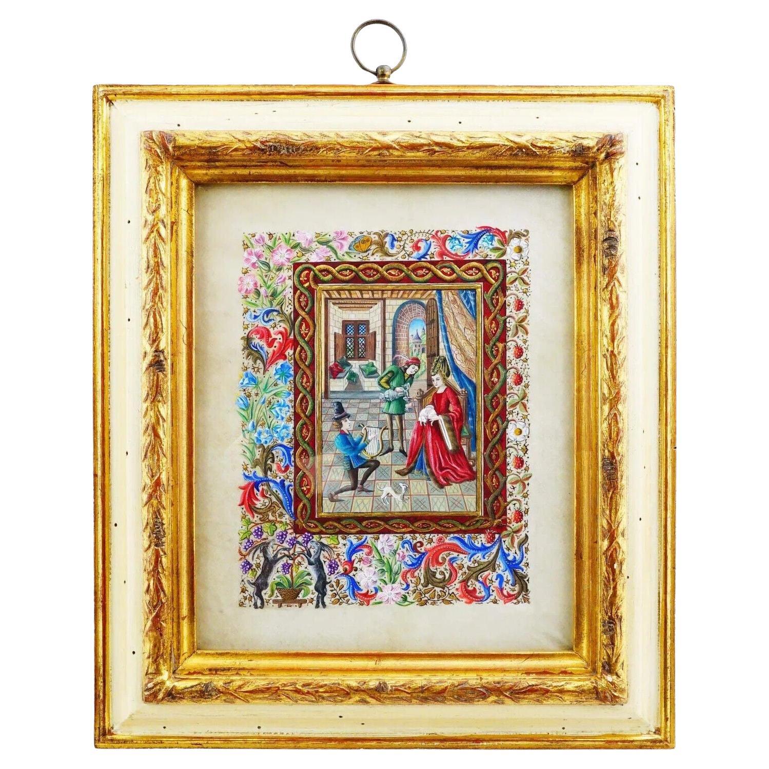 Pittura di stile antico Lettera allegata di Claire Durieux Stile rinascimentale