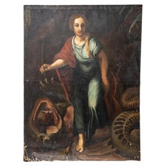 Old Master Oil on Canvas Painting attributed to Giulio Romano 