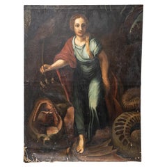 Old Master Oil on Canvas Painting attributed to Giulio Romano