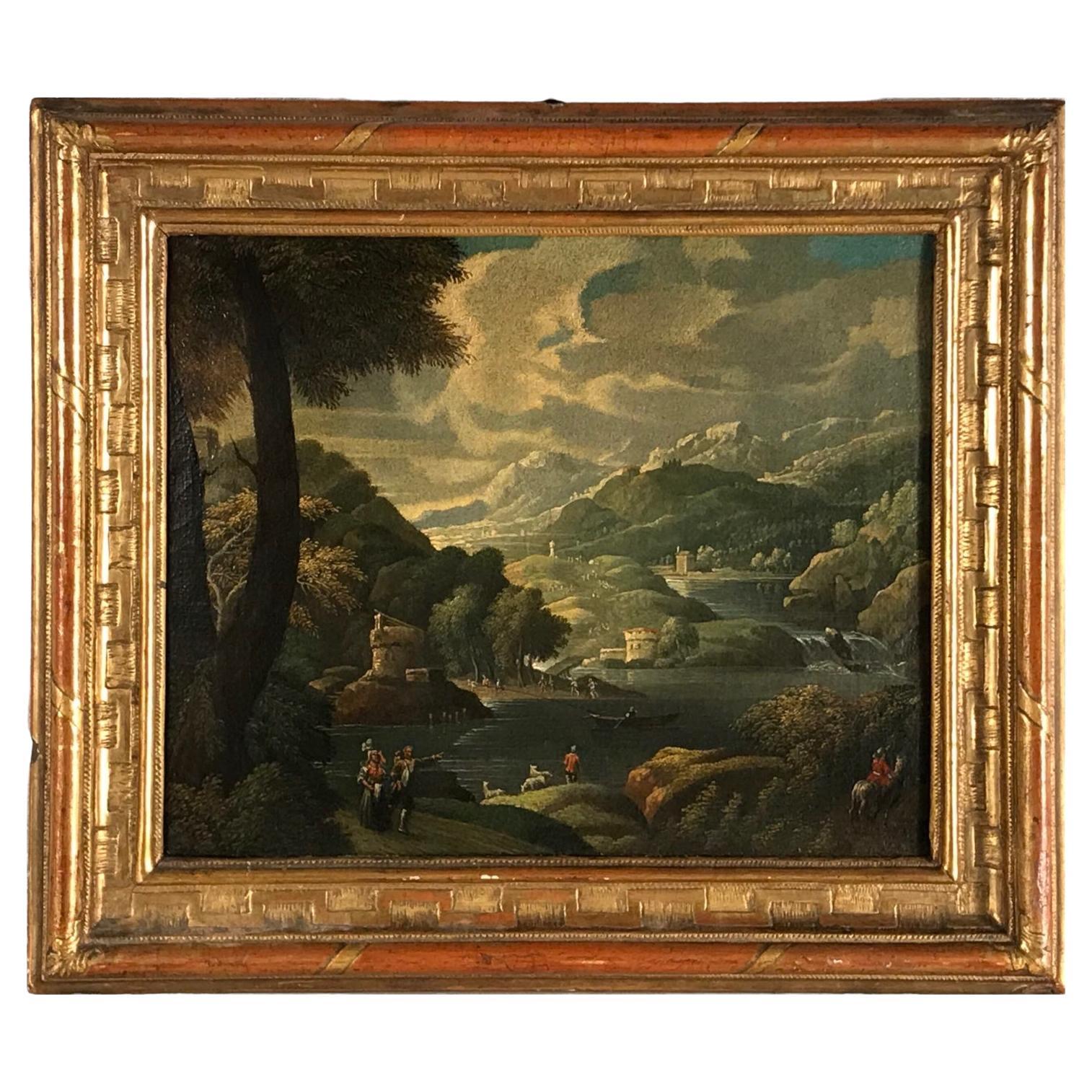 Peinture de Masterly, Ecole flamande ou allemande 17-18ème siècle