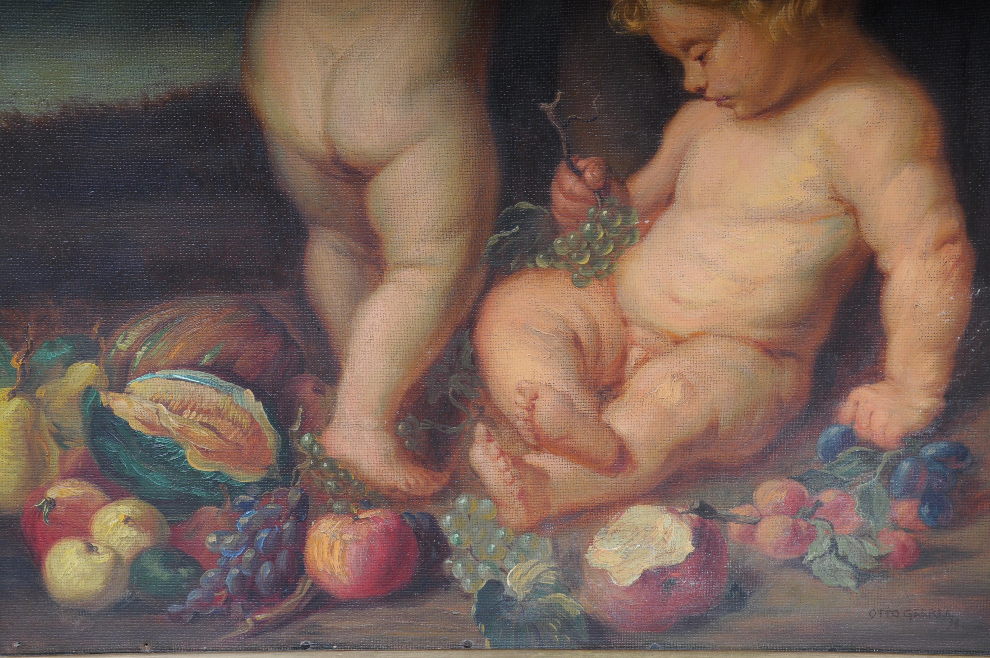 Gemälde Alter Meister, Kindergruppe nach Rubens, 20. Jahrhundert im Angebot 2