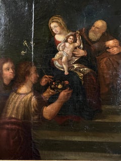Old Master Style Madonna and Child Oil Painting - Probably 18th Century