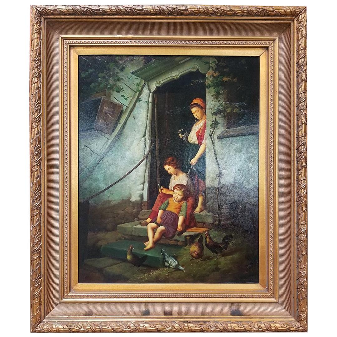 ‘The Farmer’s Children’ After Theodore Gerard For Sale