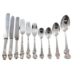 Alte Meister von Gorham, Besteckset aus Sterlingsilber, Lg, Abendessen-Set mit mehreren Motiven