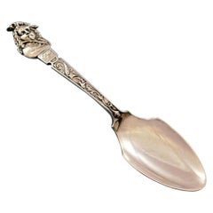 Antichi maestri di Gorham in argento sterling originale con paletta per formaggio Busto di Rembrandt