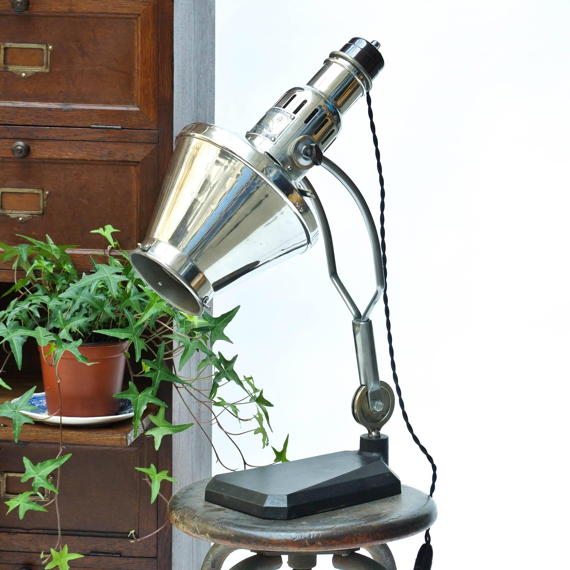 antique medical lamp