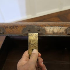 Old Metal (Best Steel) Travel Cabin Trunk, Hand Luggage, by T. WILKES & SONS