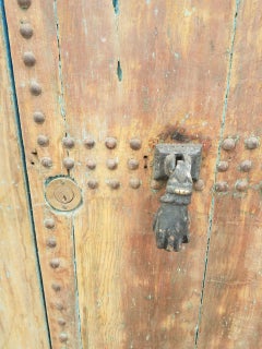 Old Mia Two-Tan Moroccan Door, Ring Knocker
