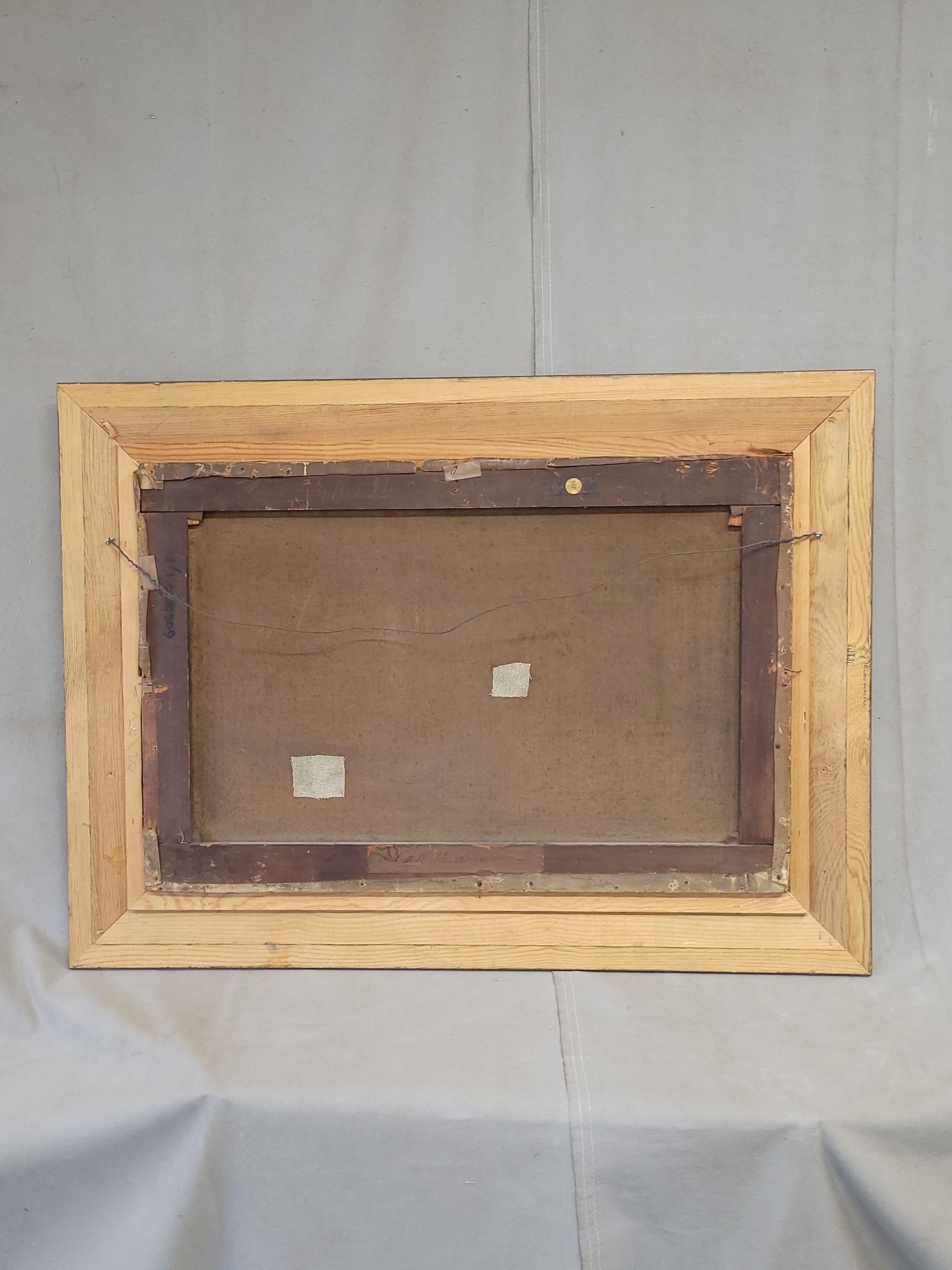 Old Mill Near Hergarmney by M. Thompson 1837, signed, oil on canvas painting For Sale 3