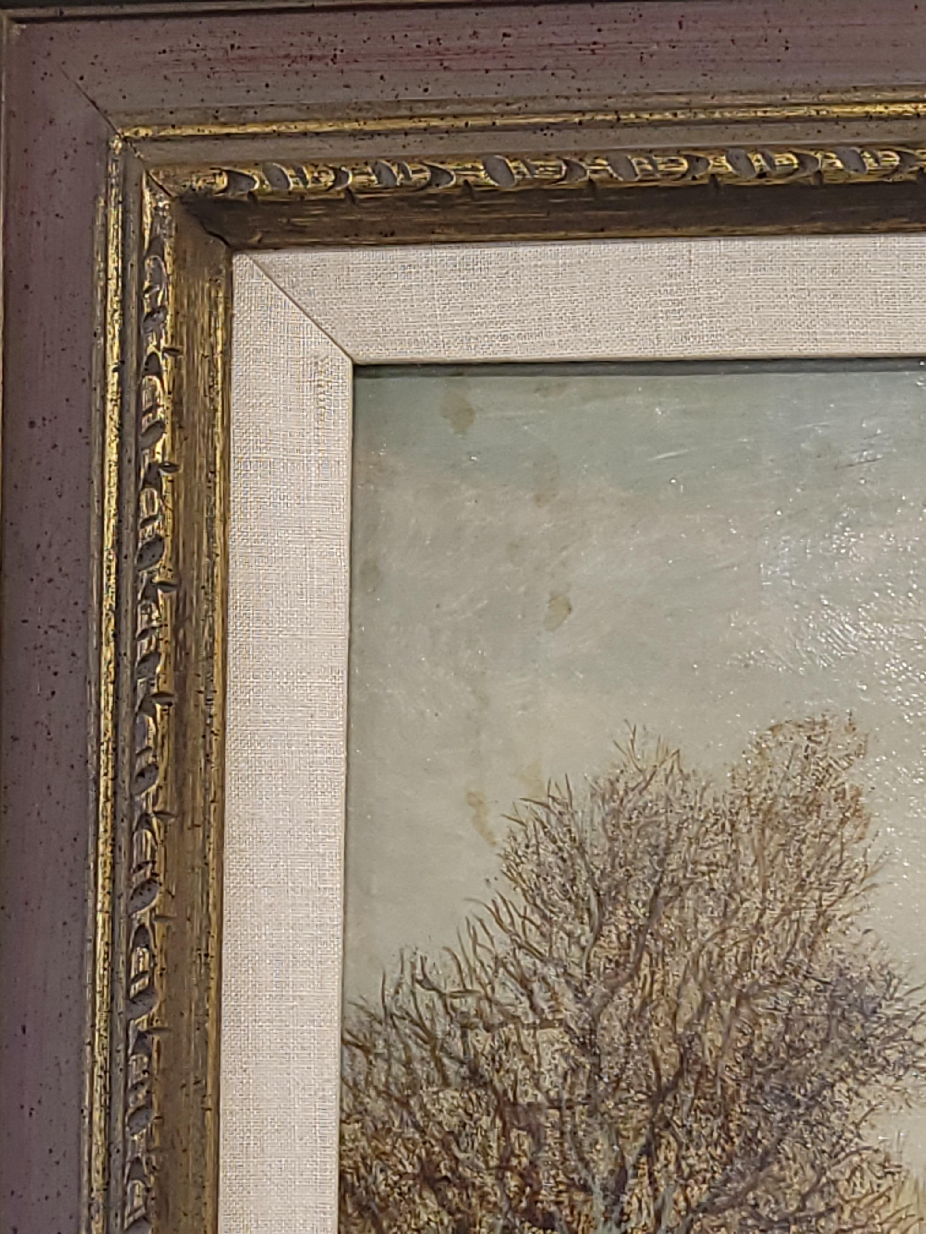 Old Mill Near Hergarmney by M. Thompson 1837, signed, oil on canvas painting For Sale 1