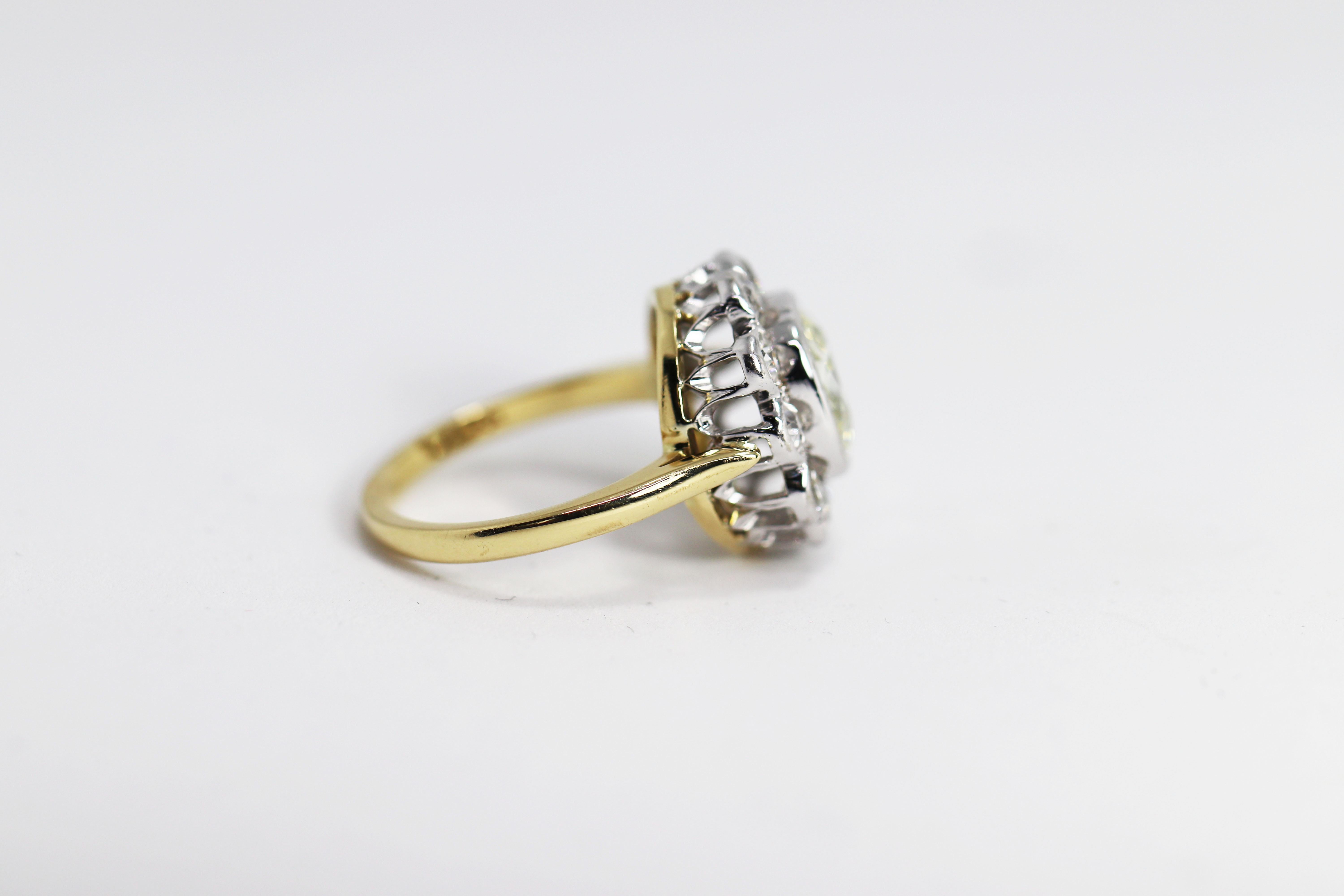 diamond cluster engagement rings
