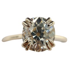 Old Mine Cut 2.44 Carat Diamond Engagement Ring