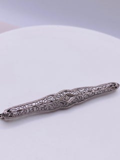Old Mine Cut Diamond Antique Reproduction Brooch Pin