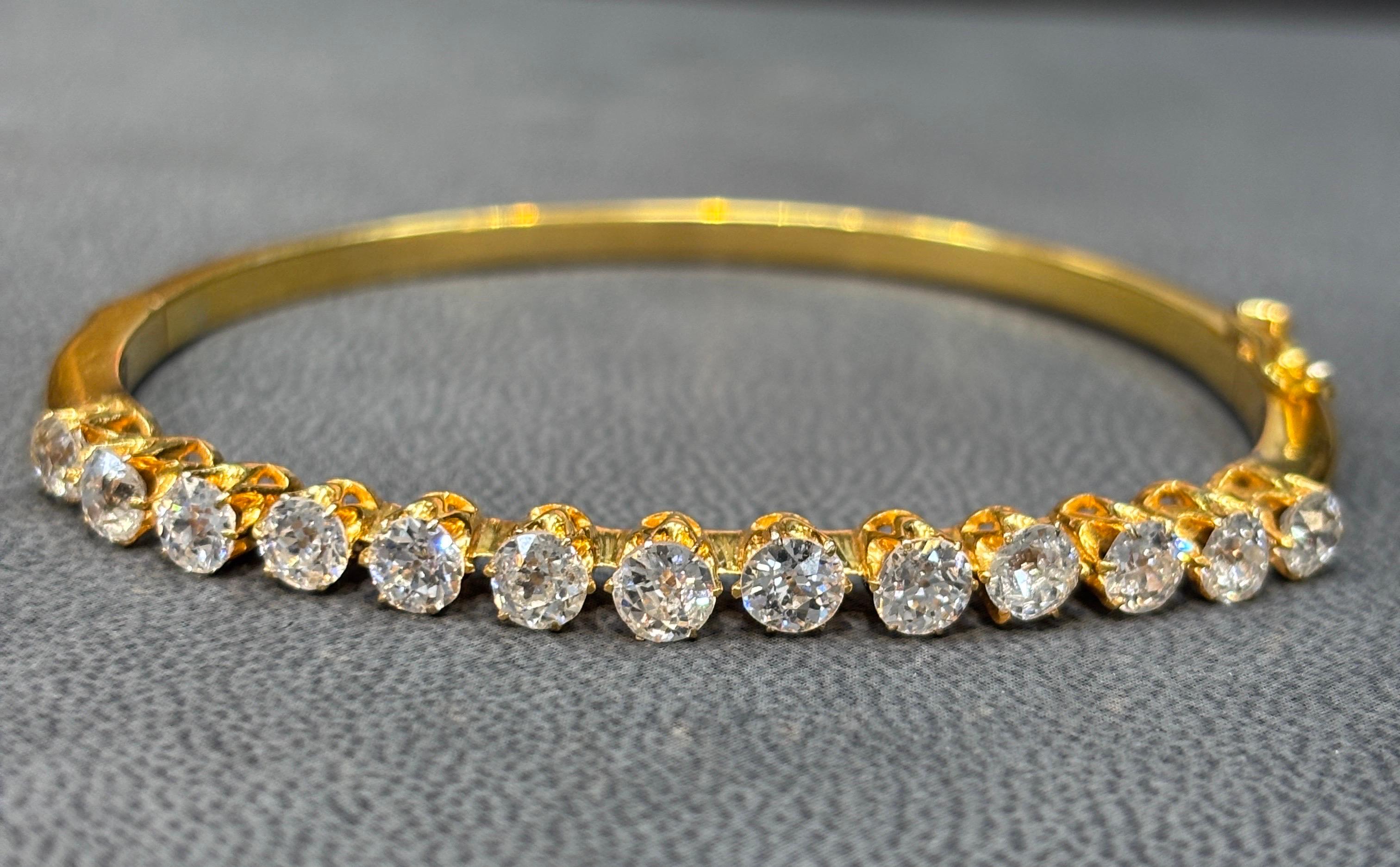 Bracelet en diamant taillé à l'ancienne Pour femmes en vente