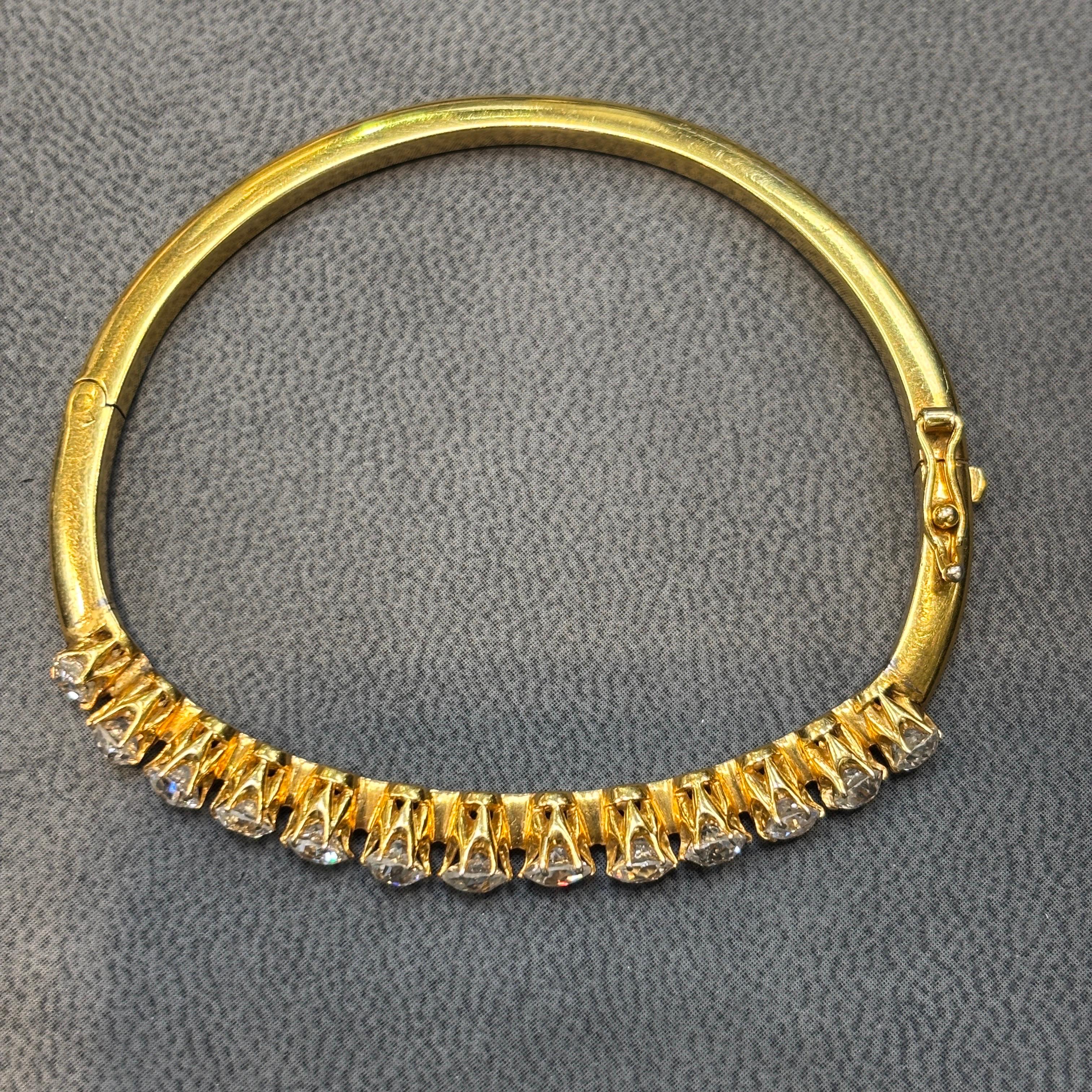 Bracelet en diamant taillé à l'ancienne en vente 1