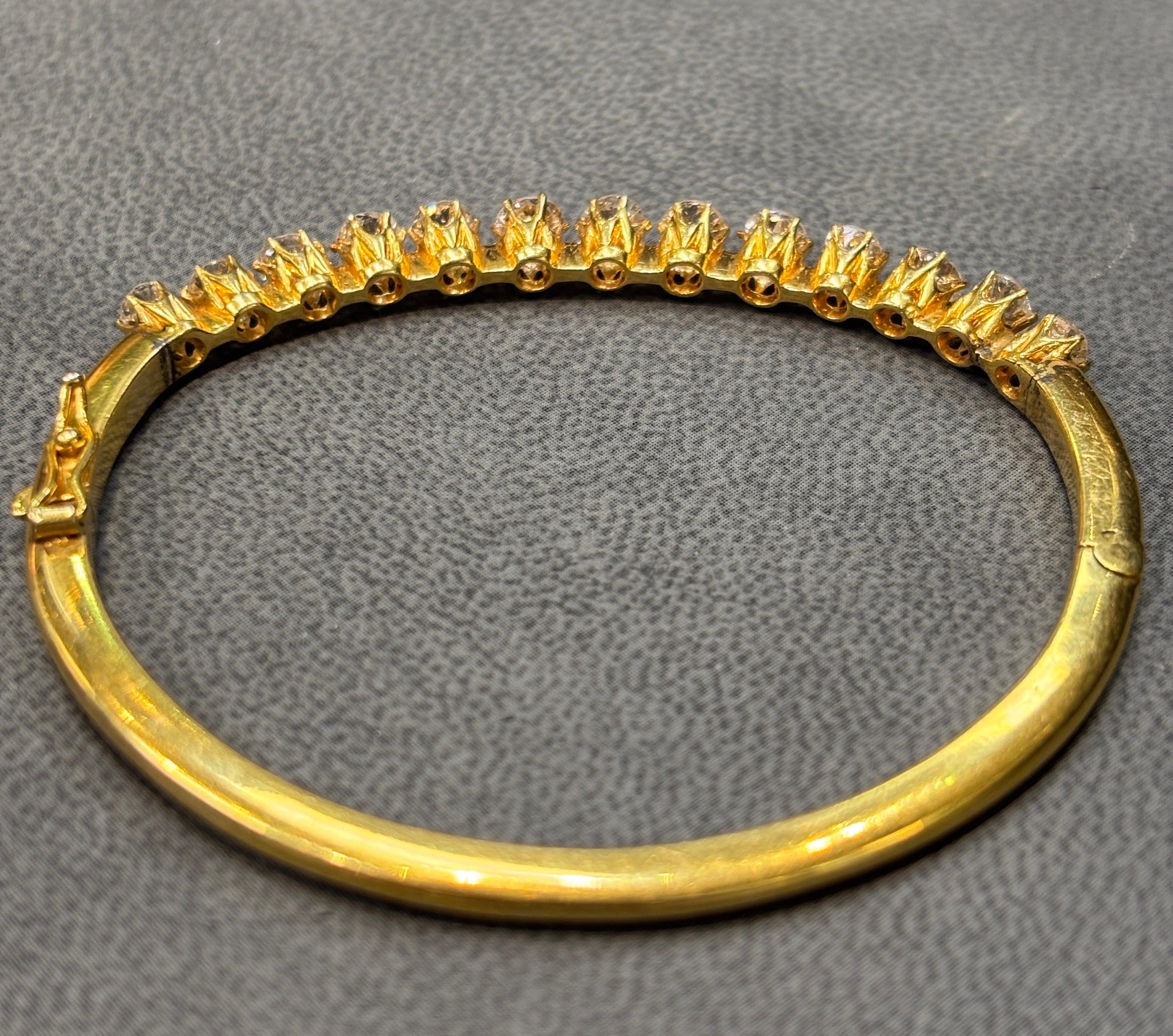 Bracelet en diamant taillé à l'ancienne en vente 2