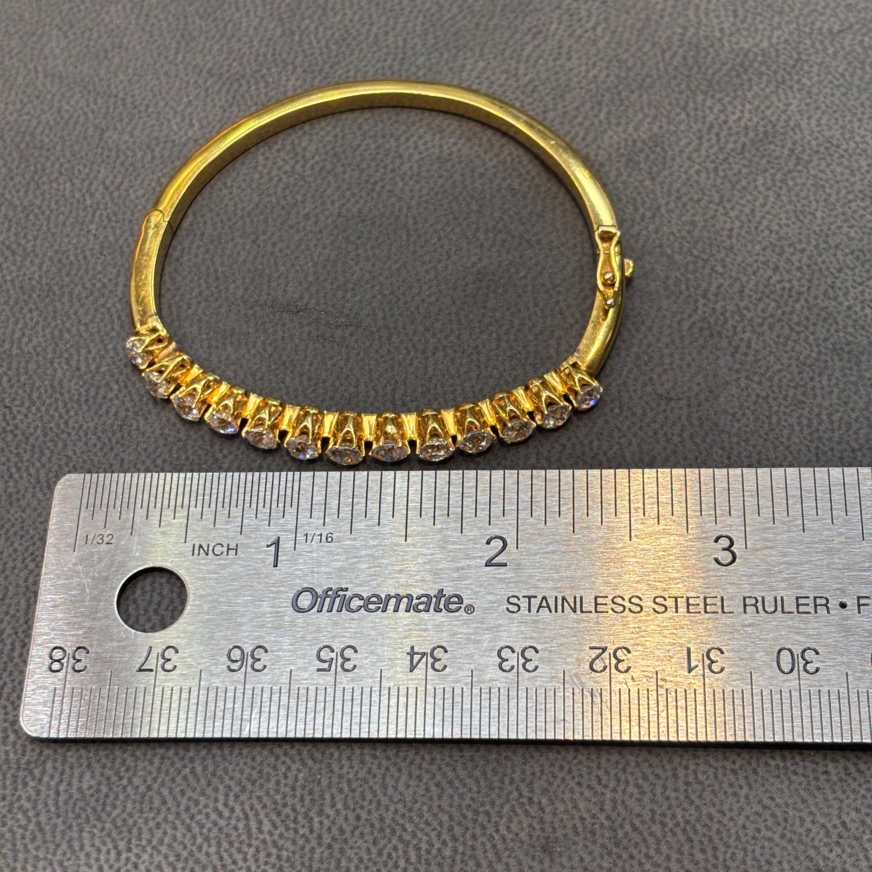 Bracelet en diamant taillé à l'ancienne en vente 3