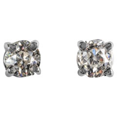 Old-Mine Cut Diamond Stud Earrings