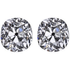 Old Mine Cut Diamond Studs
