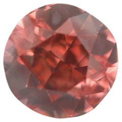 Old Mine Diamond - 0.23ct Natural Loose Fancy Orangy Pink Color GIA Round SI1