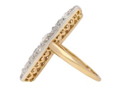 Old mine diamond cluster ring, circa 1905.