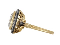 Old Mine Diamond 4.01 carats Coronet Cluster Ring