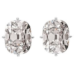 Old Mine Diamond Lab Grown Earrings 4ctw
