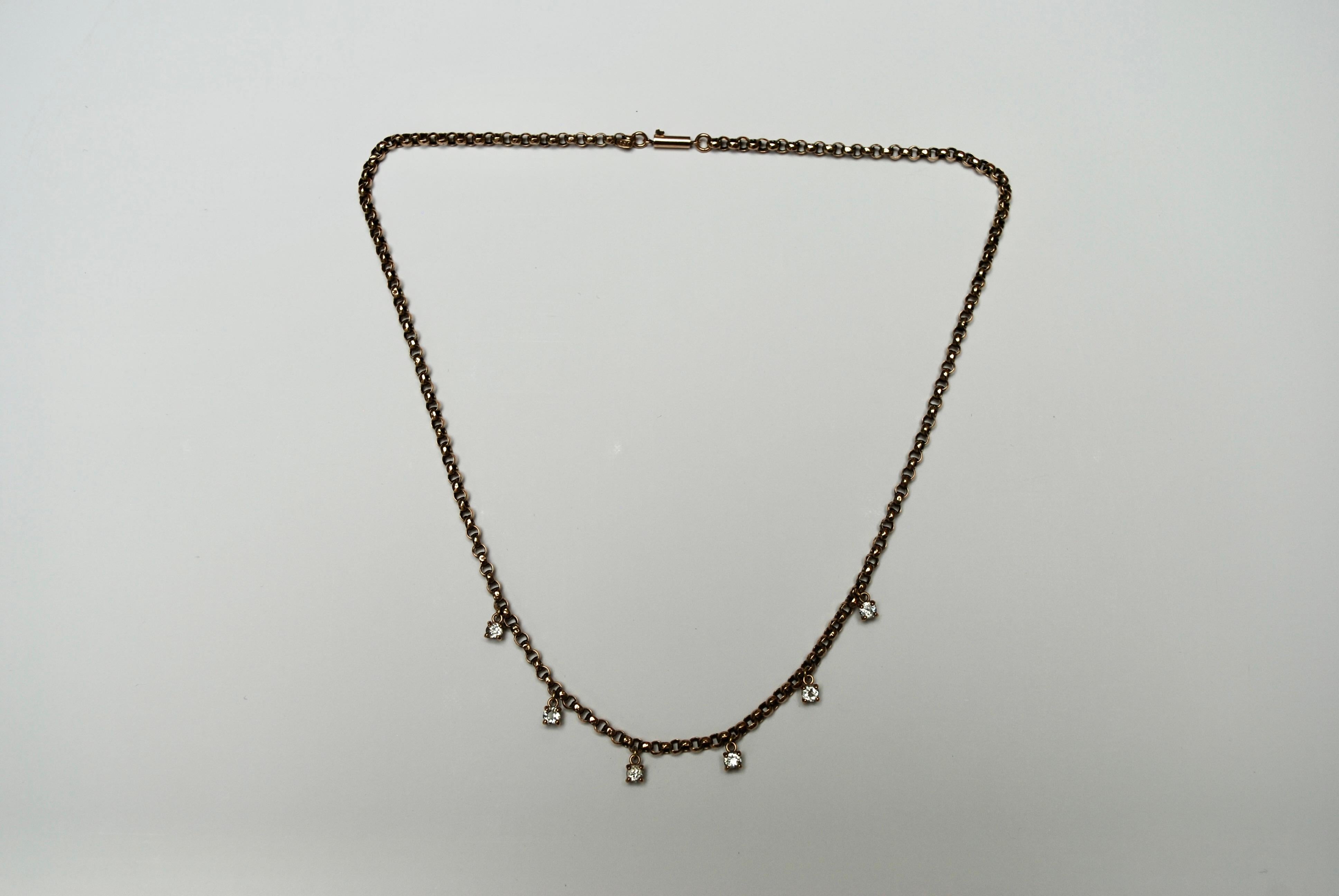 Old Mine Diamond Necklace For Sale 1