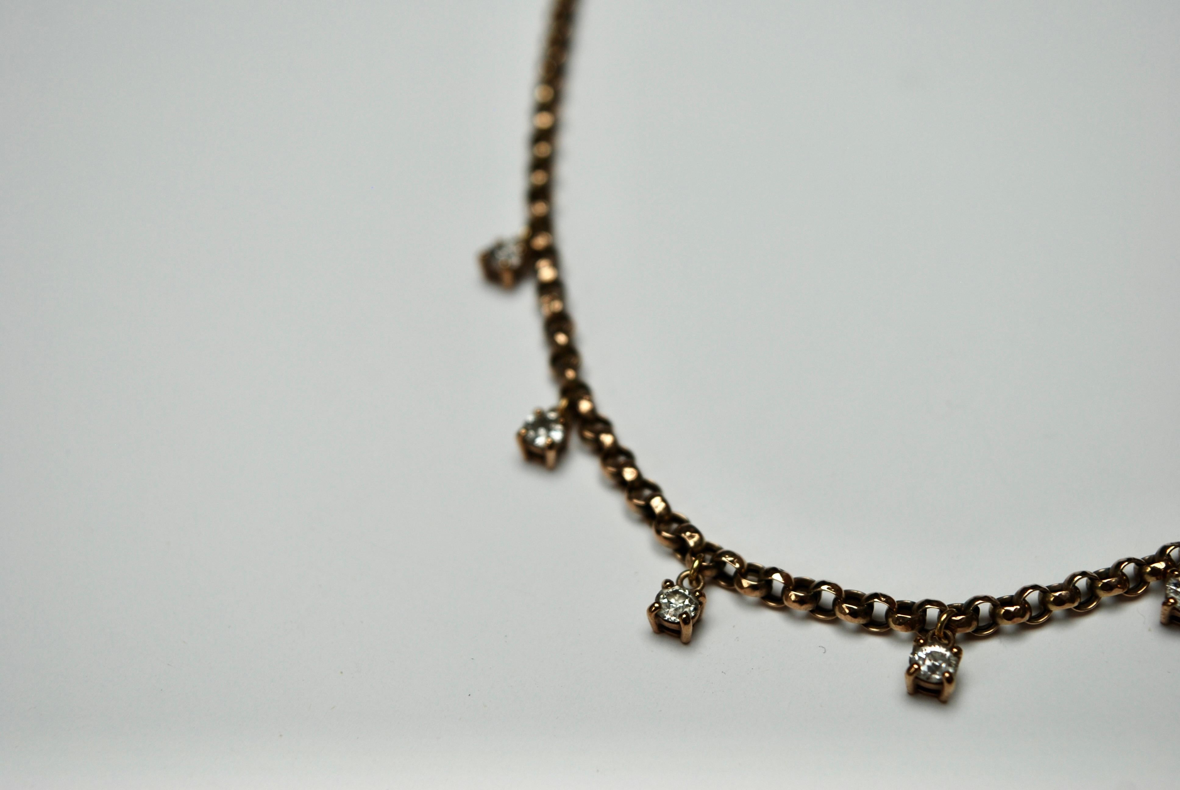 Old Mine Diamond Necklace For Sale 3