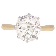 Old mine diamond ring, circa 1905.